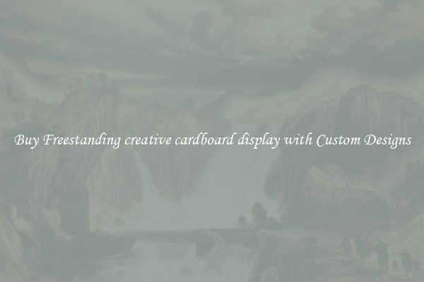 Buy Freestanding creative cardboard display with Custom Designs
