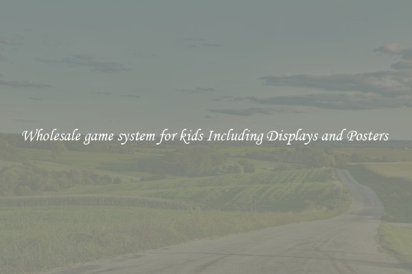 Wholesale game system for kids Including Displays and Posters 