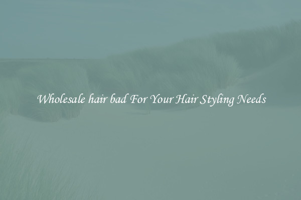 Wholesale hair bad For Your Hair Styling Needs
