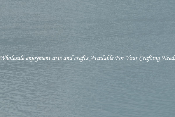 Wholesale enjoyment arts and crafts Available For Your Crafting Needs
