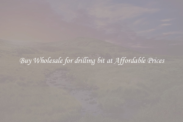 Buy Wholesale for drilling bit at Affordable Prices
